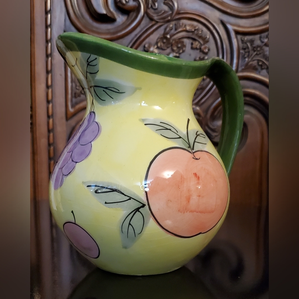 7" Kitchen Garden Ceramic Pitcher